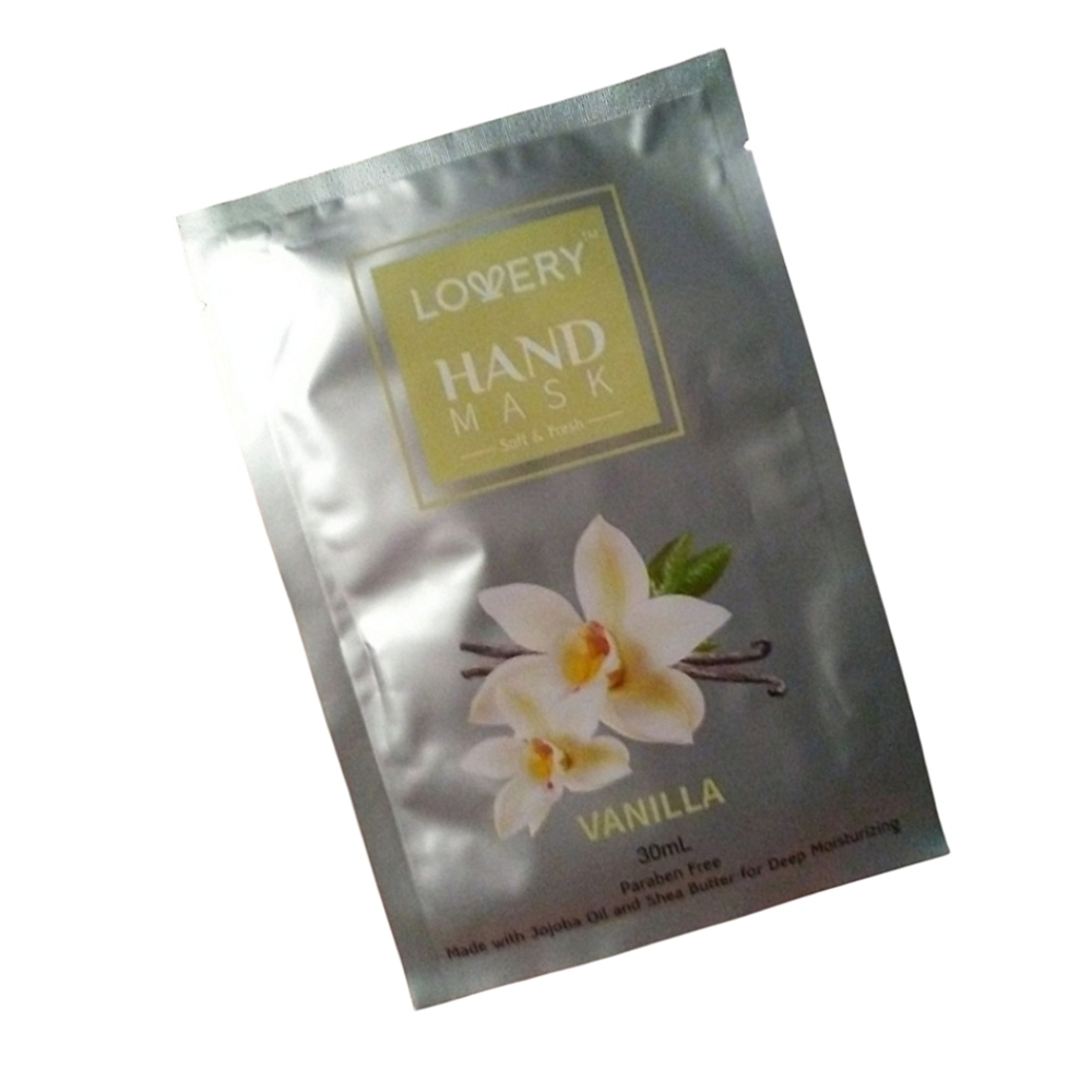 Vanilla Scent Softening Hand Mask Jojoba Oil Vitamin E Shea Butter Hyaluronic